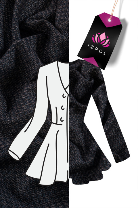 Chanel fabric black-brown