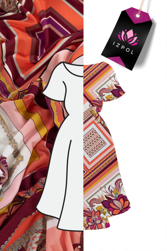 Polyester knitted fabric patchwork