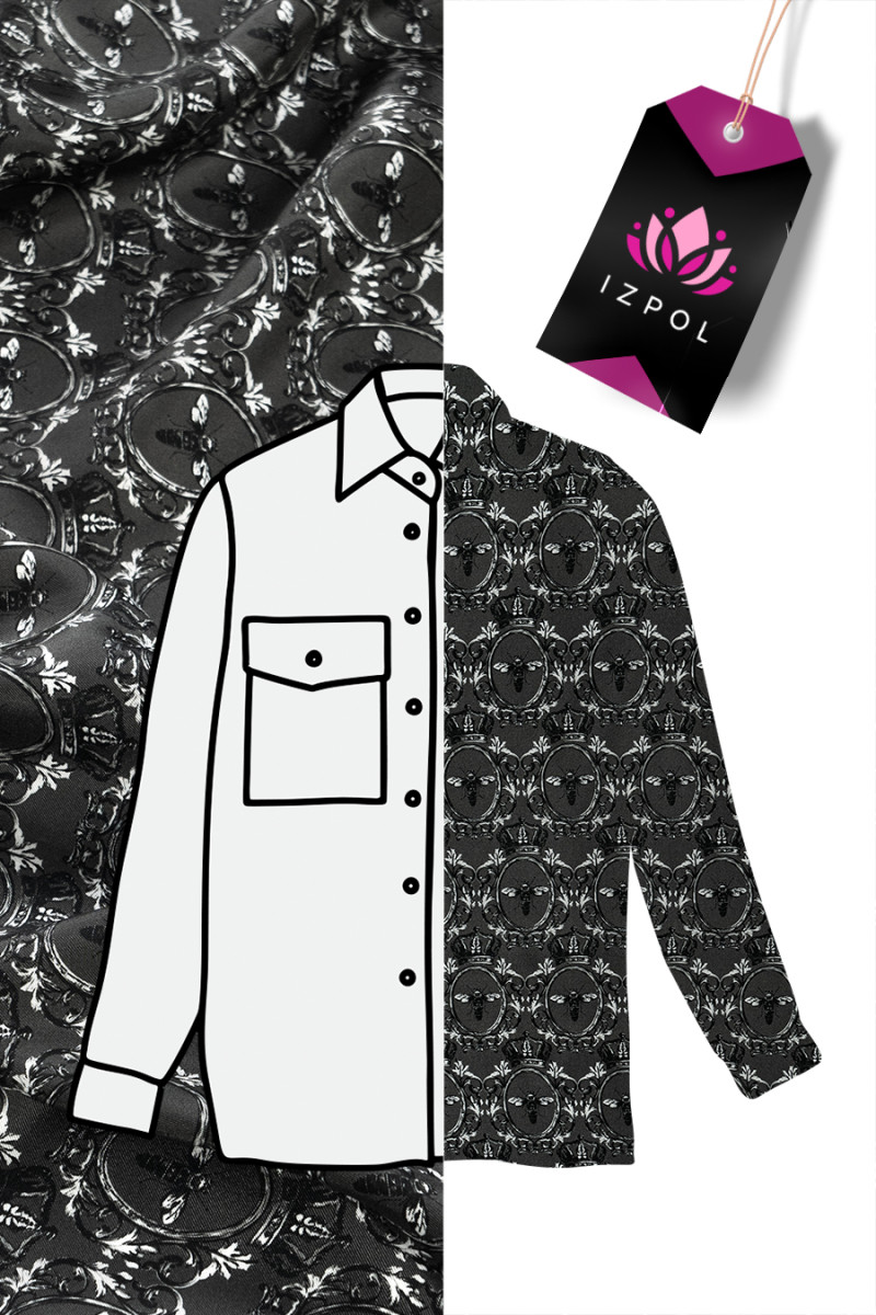 Papillon in twill di seta grigio