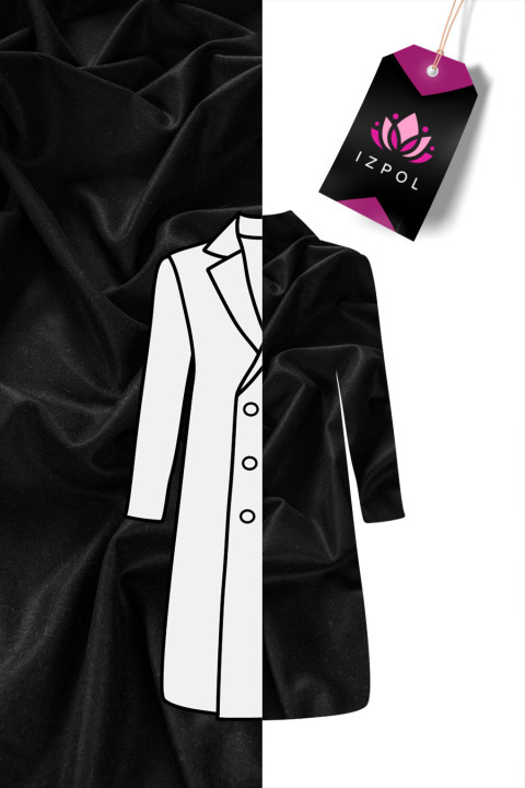 Jacket fabric black
