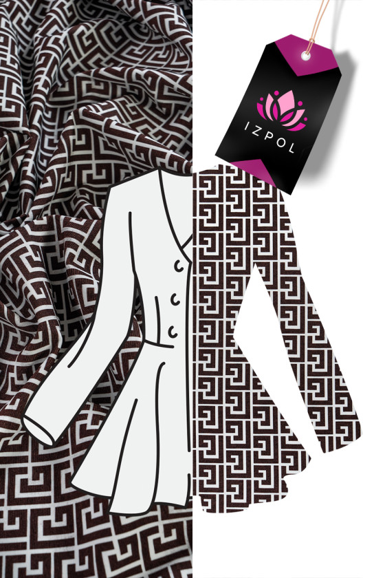 Jersey knitted fabric signed COUPON 100 cm