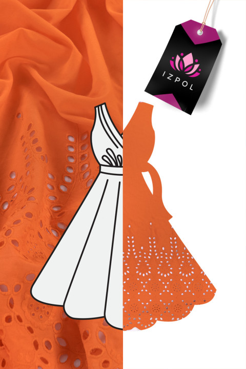 Bathyst with embroidery - orange