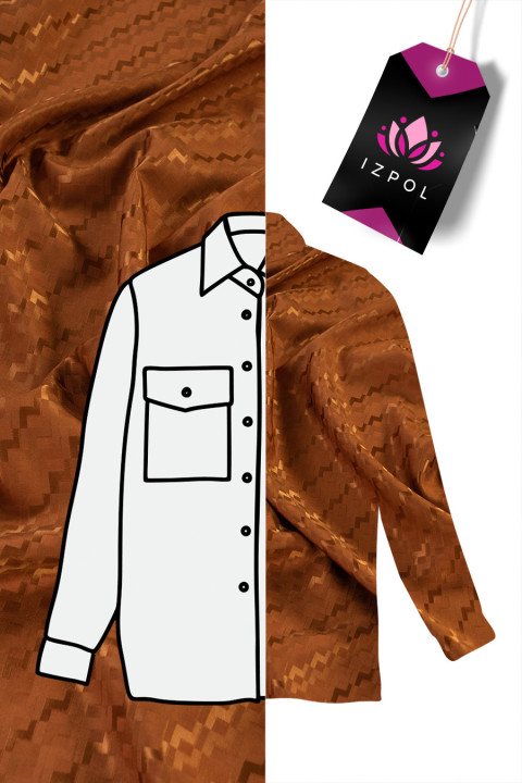 Vörös jacquard selyem