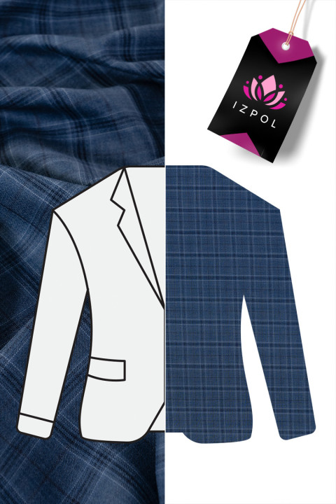 Checkered costume wool