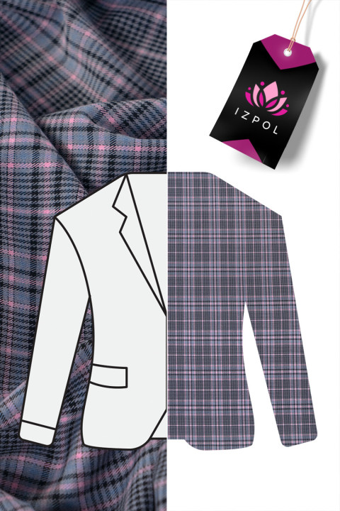 Checkered costume fabric