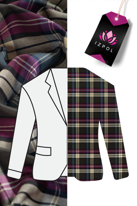 Checkered costume fabric