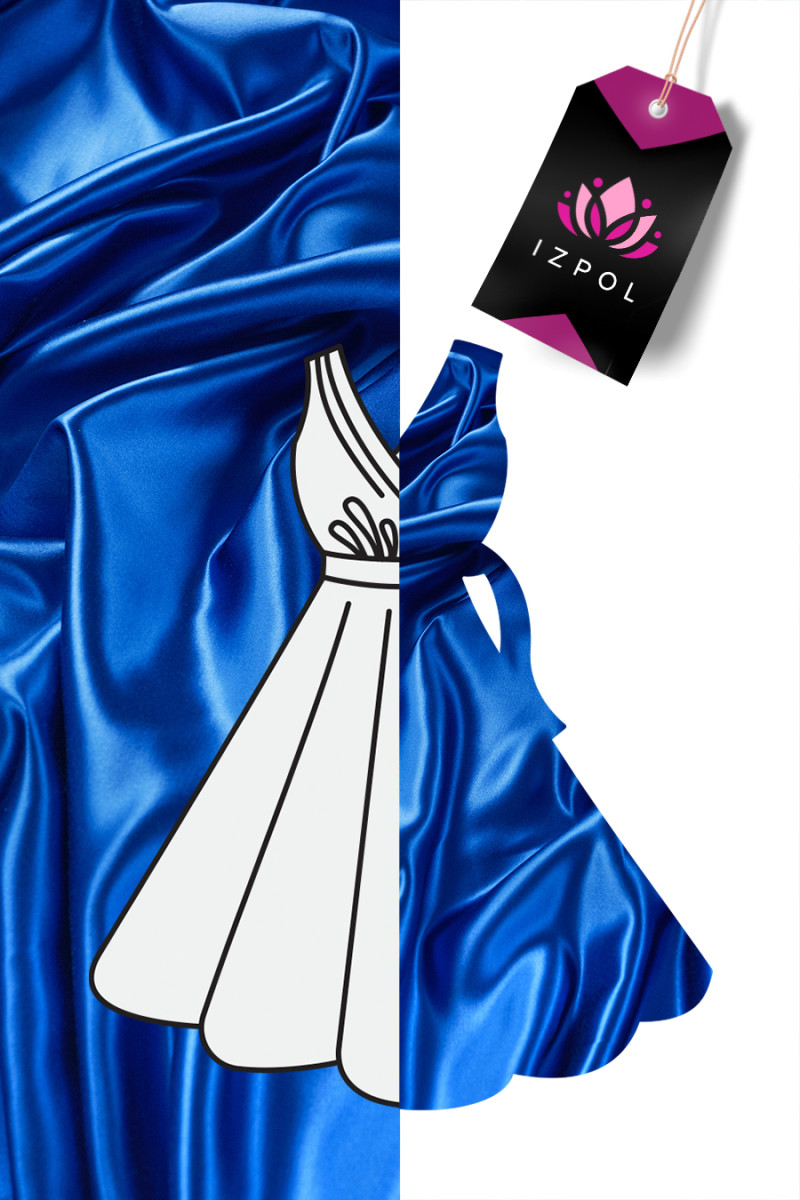 Tafta satin cornflower KUPON 100cm