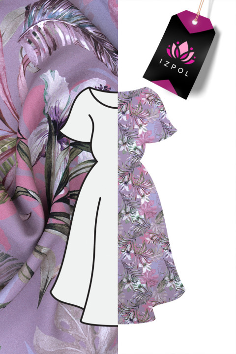 Seidensatin bunte Geometrie