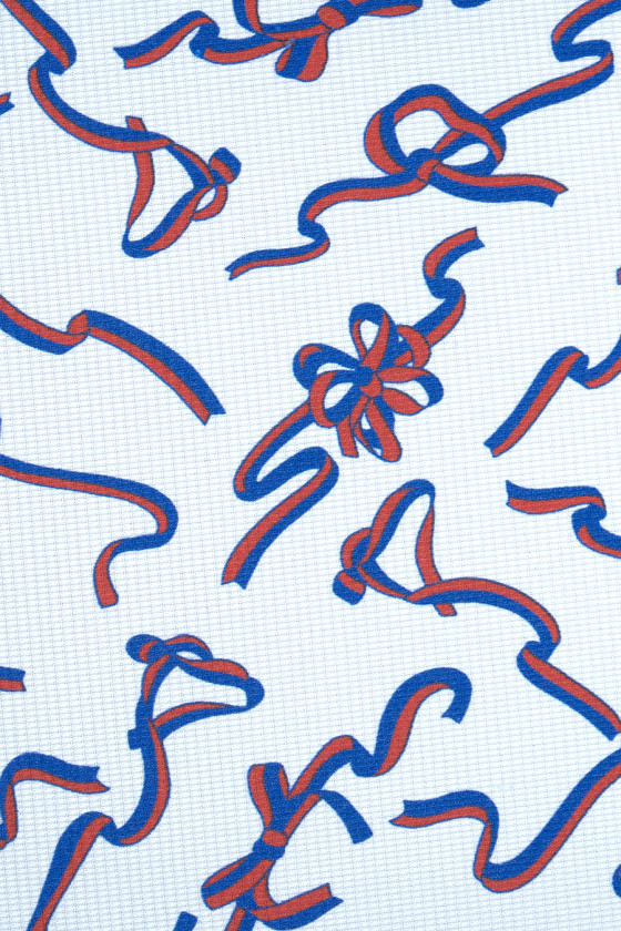 Soie jacquard avec nœuds