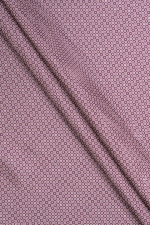 Striped silk twill