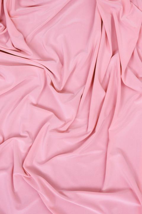 Tissu tricoté en polyester rose