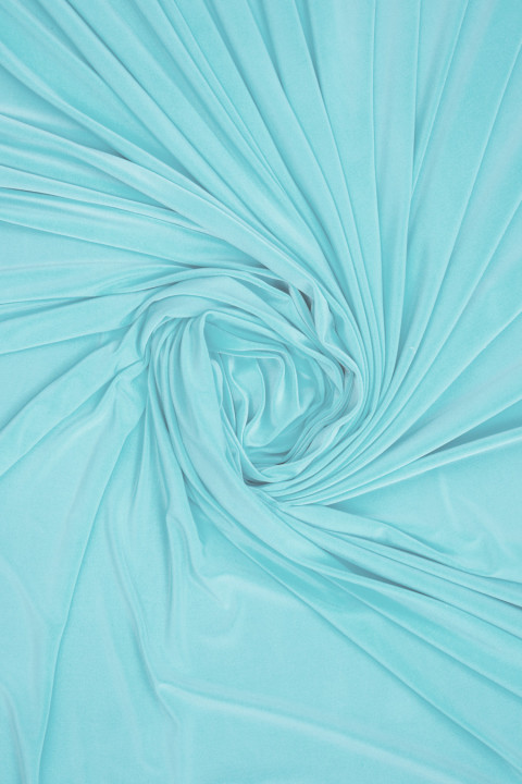 Knitted polyester light turquoise