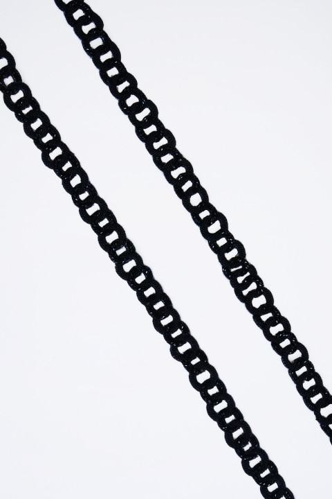 Kralenband zwart COUPON 50cm