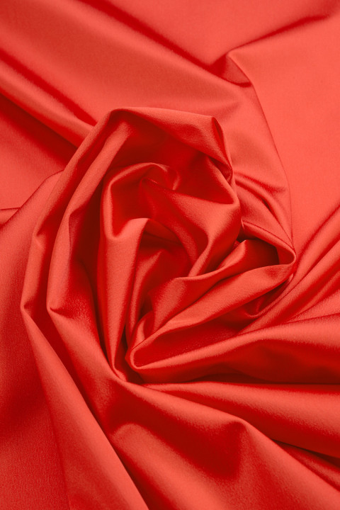 Polyester elastic satin