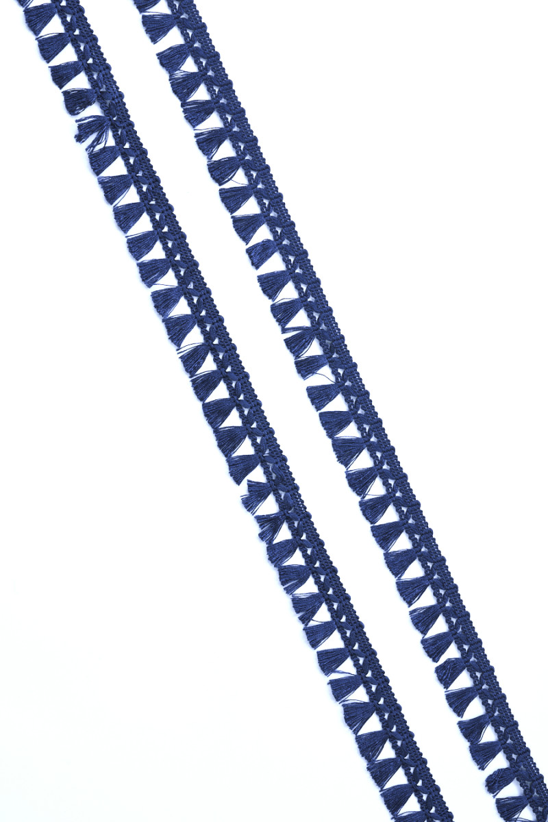 Tassel tape navy blue