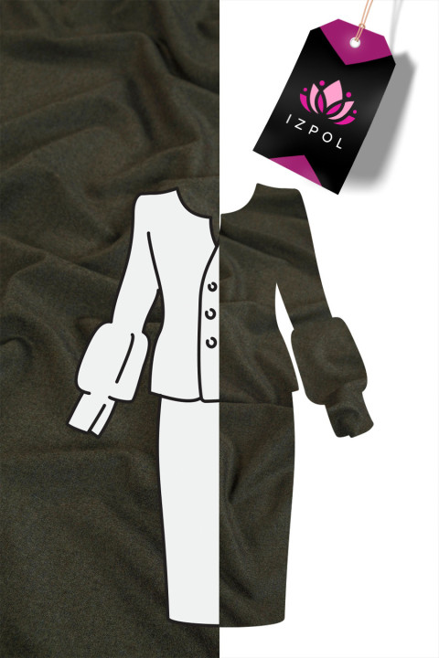 Olive costume wool - melange