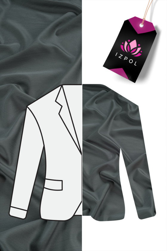 Kostüümivill - hall-must