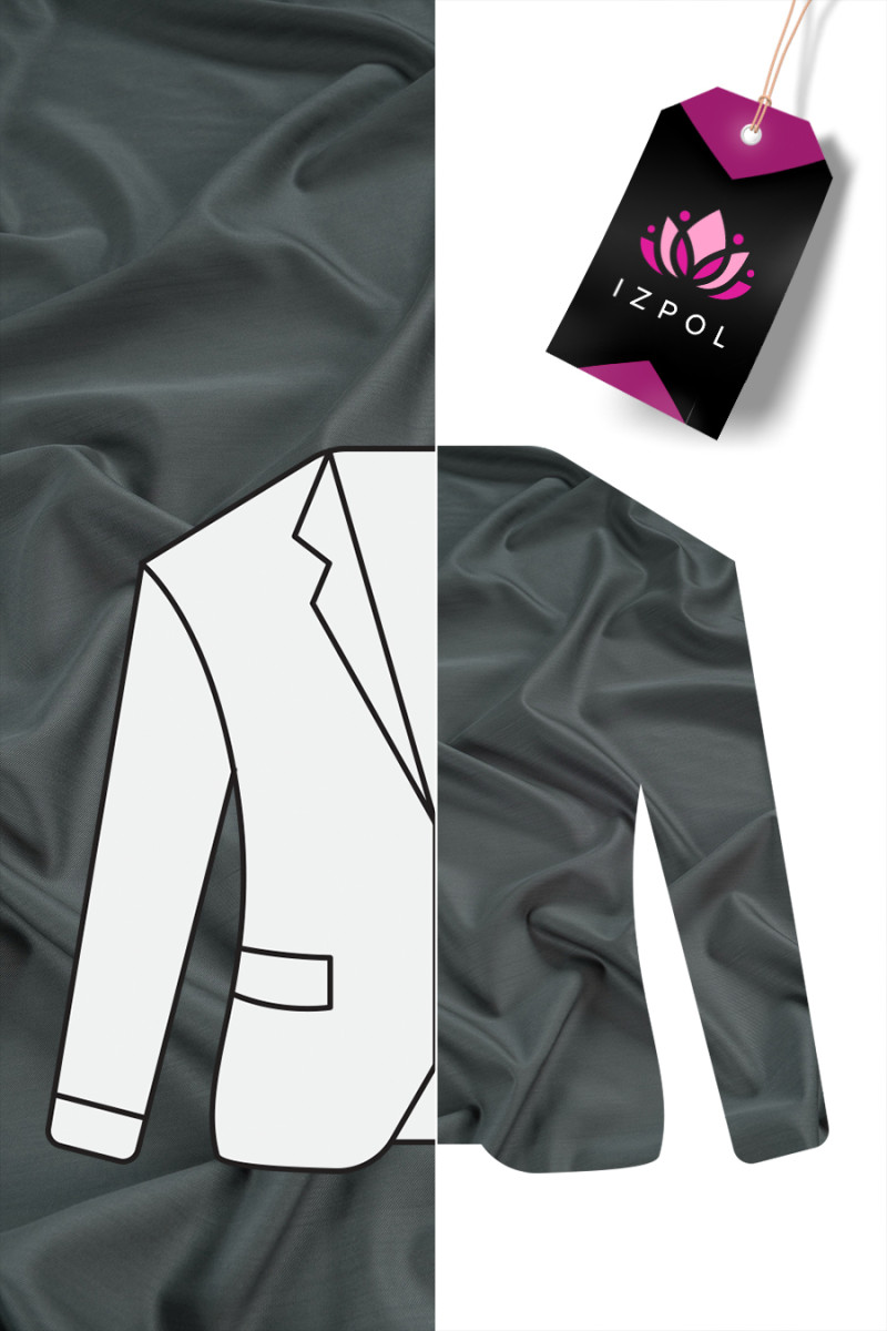 Kostýmová vlna - šedo-čierna