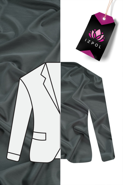 Lana de traje - gris-negro