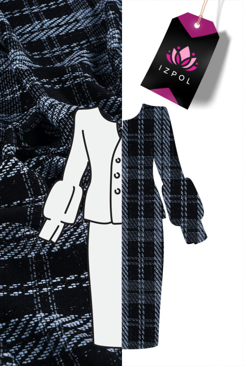 Tessuto Chanel scozzese