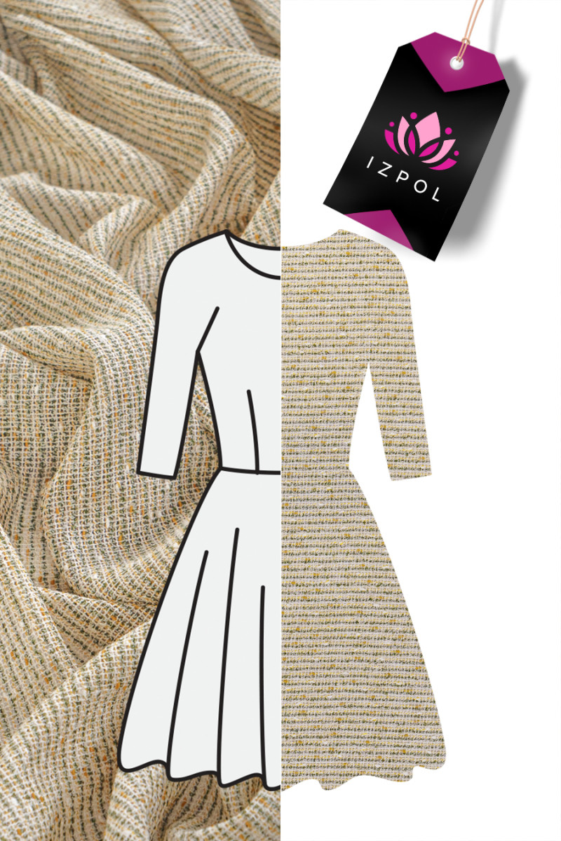 Tkanina sukienkowa splot siatki