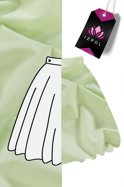 Elastic cotton light green