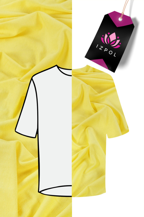 Dzianina wiskozowa żółta