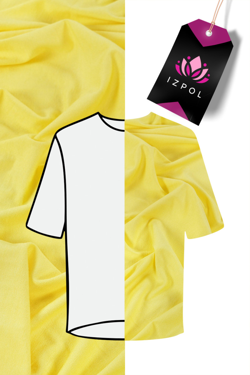 Dzianina wiskozowa żółta