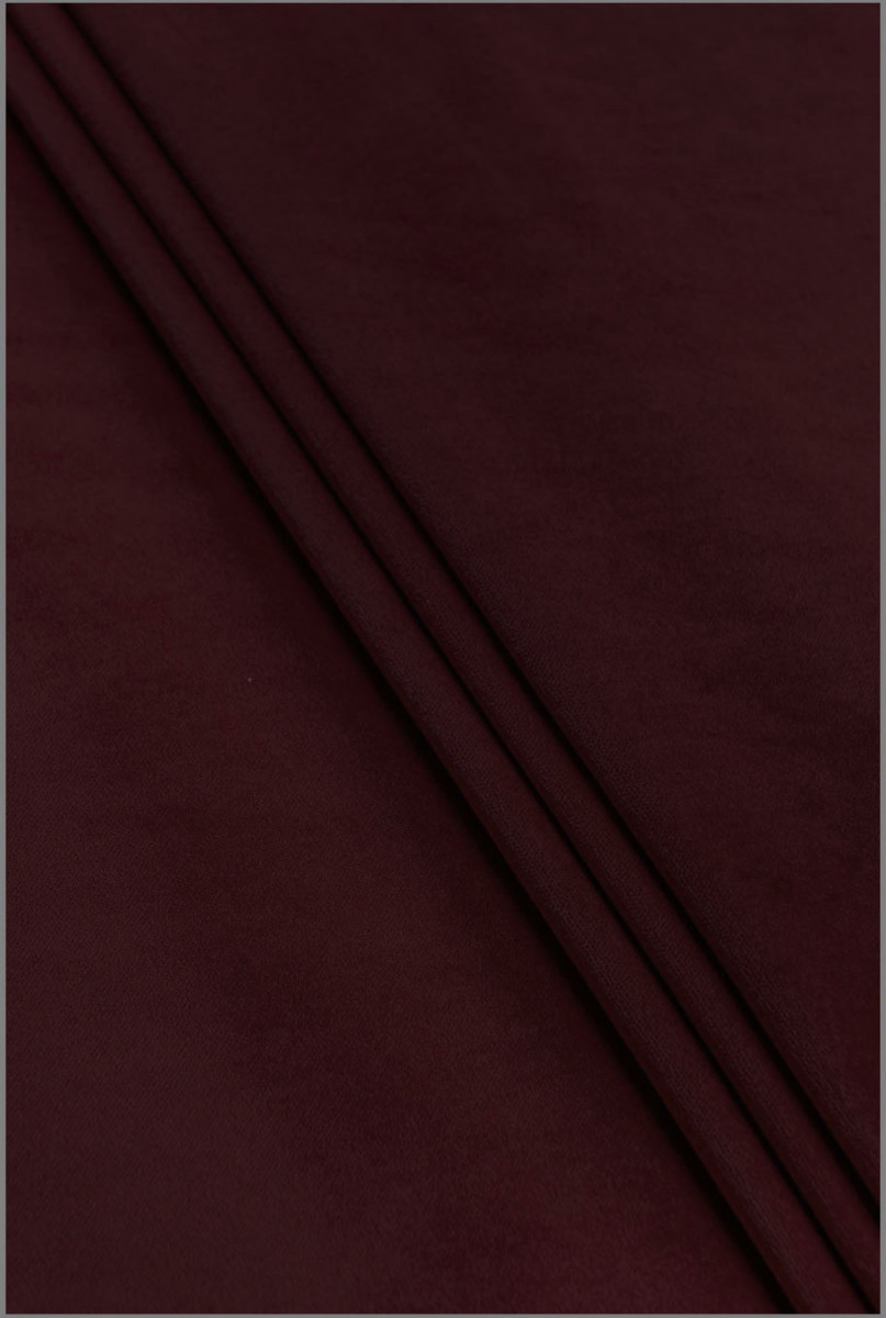 Velluto di cotone bordeaux scuro