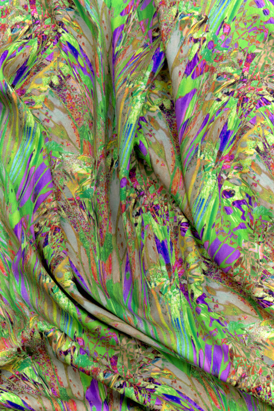 Silk crepe smears COUPON 60cm