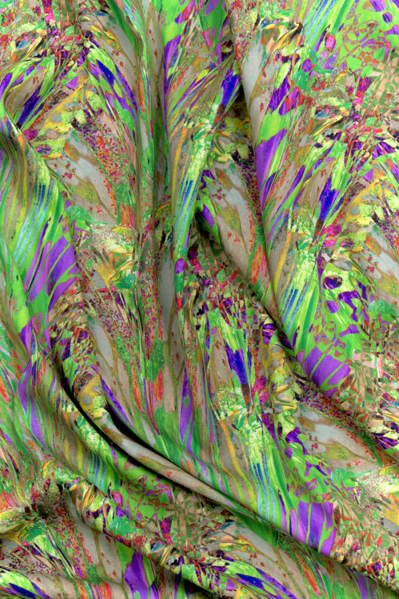 Silk crepe smears COUPON 60cm