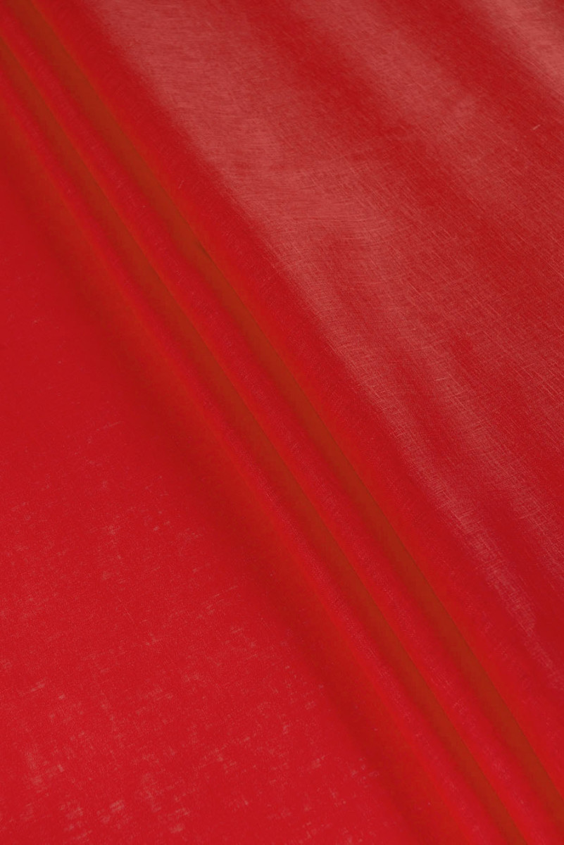 Naturligt linned - rød