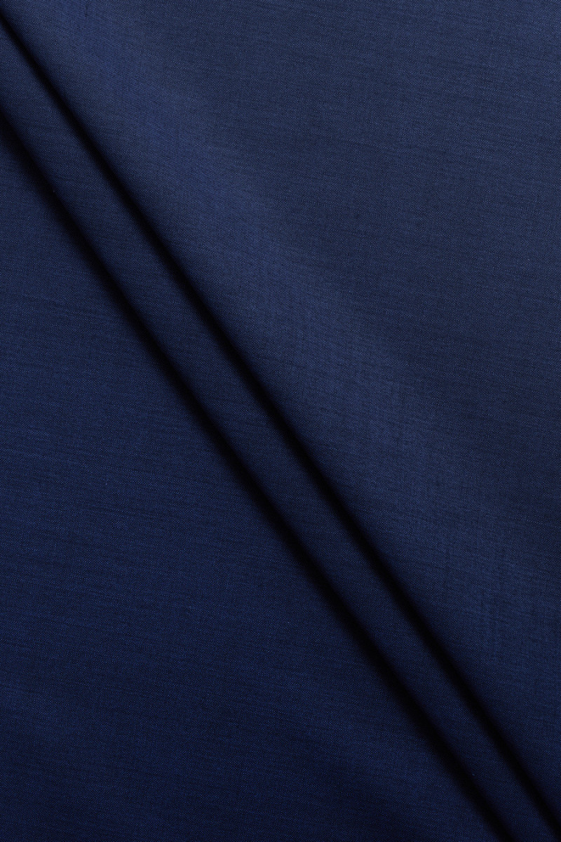 Tvåfärgad marinblå kostym ull