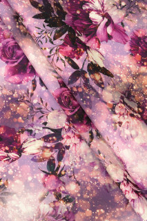 Blomster silke satin