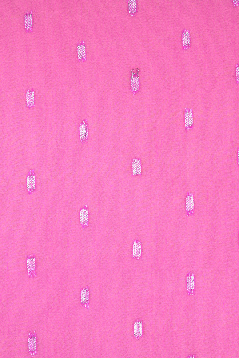 Polyesterchiffon med lurex pink