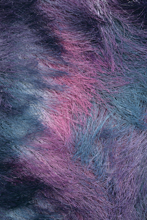 Fabric with tassels shaded