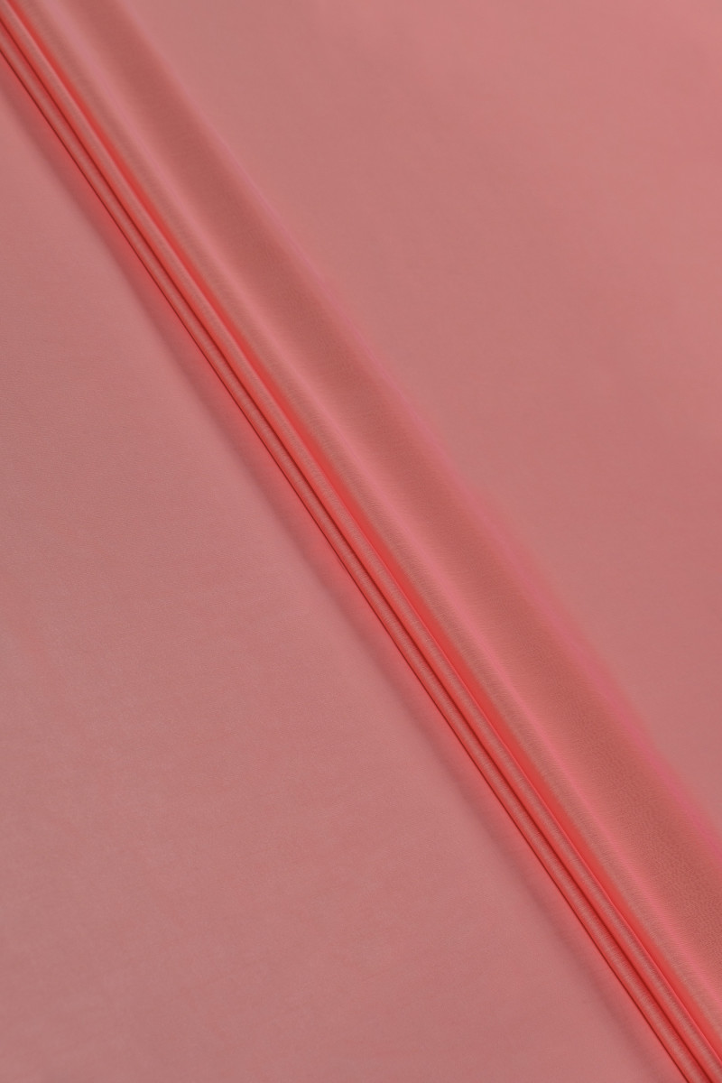 Dvoubarevný polyesterový šifon - růžová/béžová