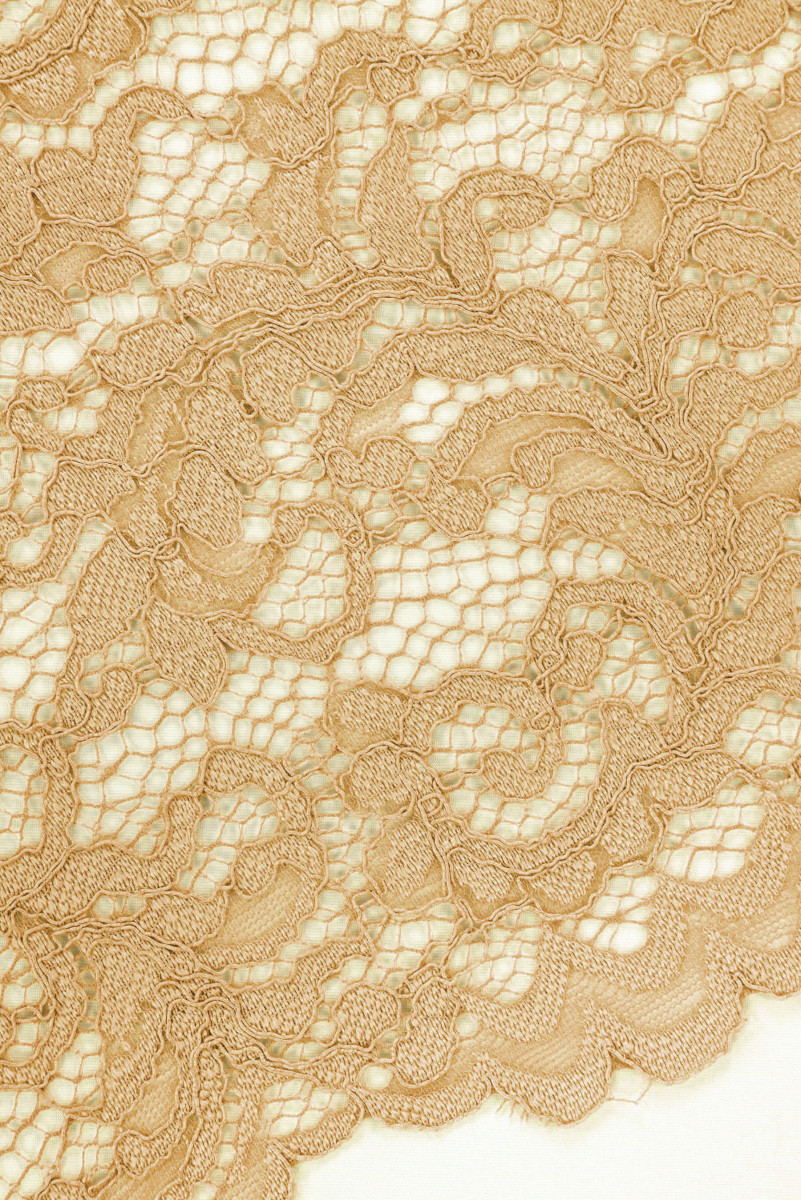 Beige Lace Fabric 