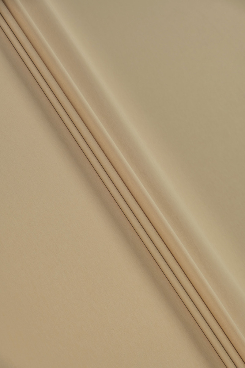 Elastic cotton with viscose beige