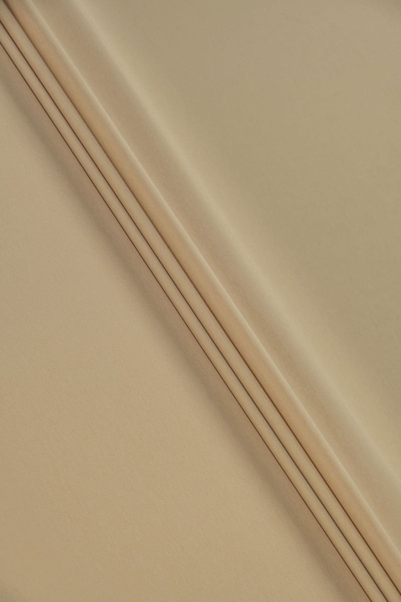 Elastisch katoen met viscose beige