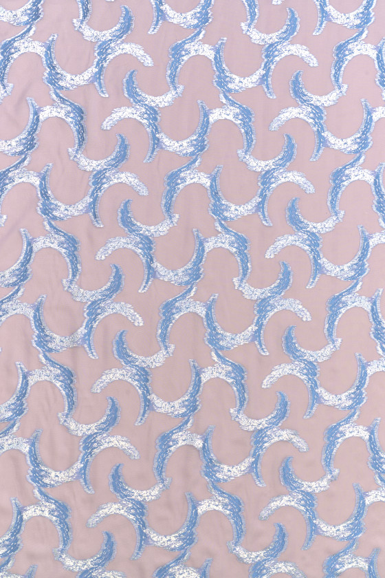 Mousseline de viscose Devore avec lurex