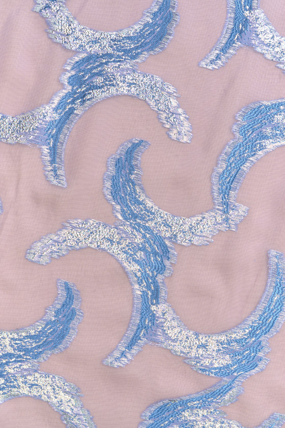 Devore viscose chiffon met lurex