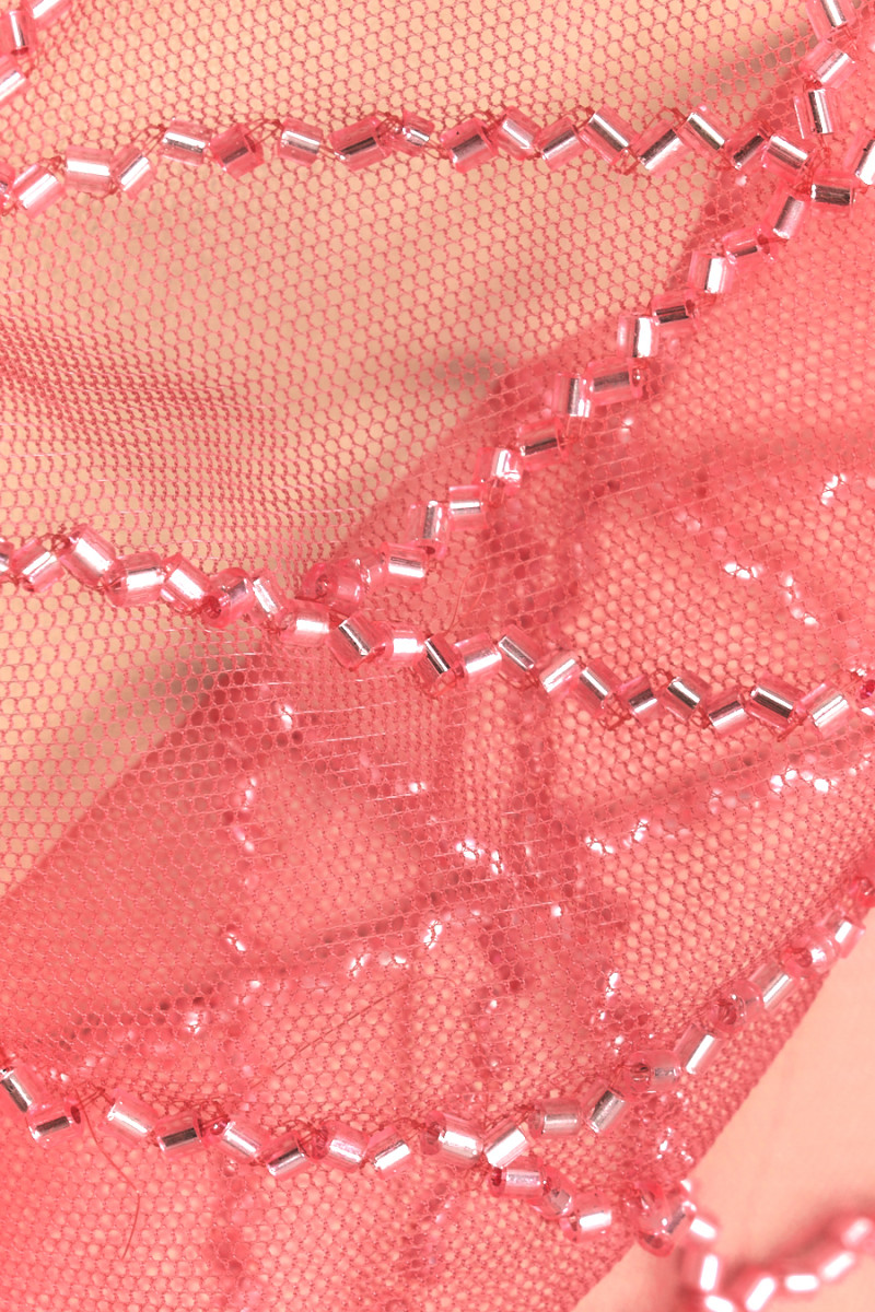 Večerní látka Coral diamonds