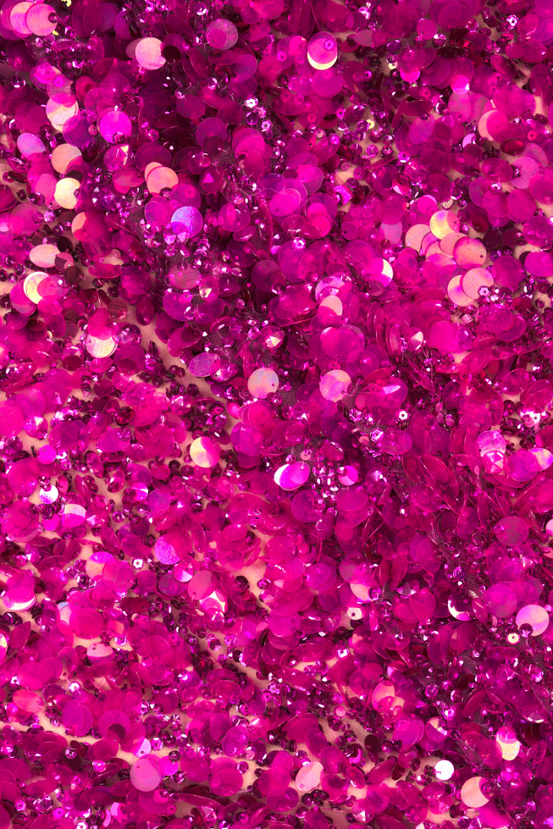 Exclusive large fuchsia sequins