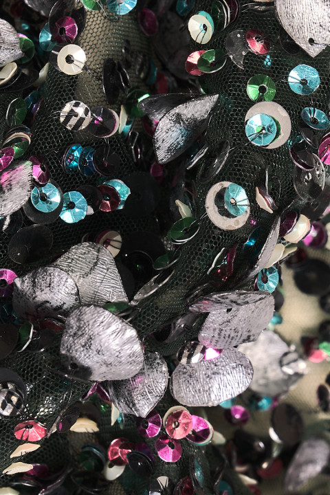 Evening beads - olive