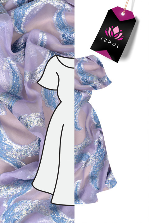 Ombre polyester chiffon