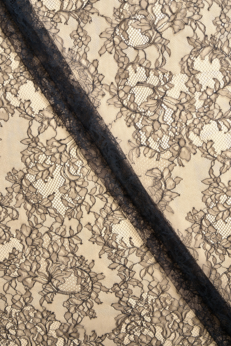 French lace black COUPON 50cm