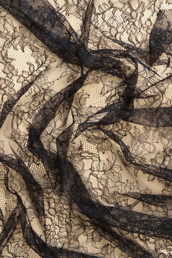 French lace black COUPON 50cm