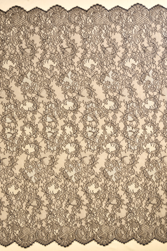 French lace black COUPON 50cm