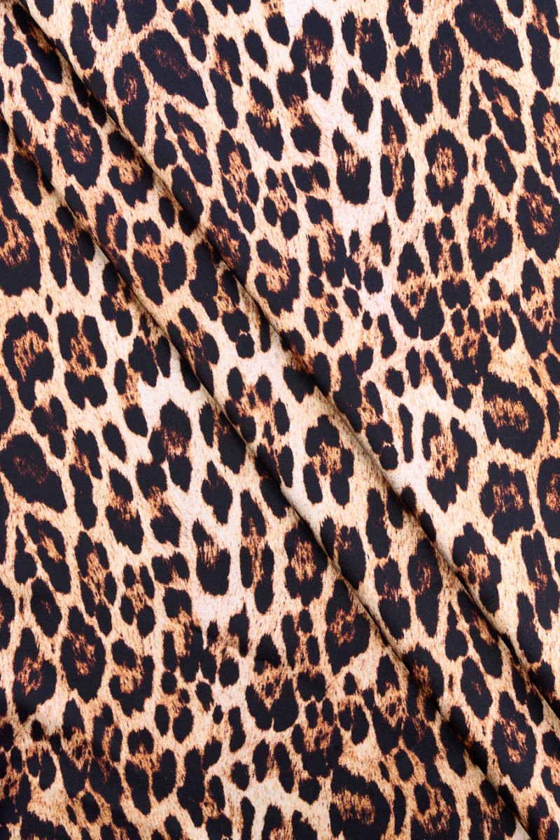 Leopard print silke satin